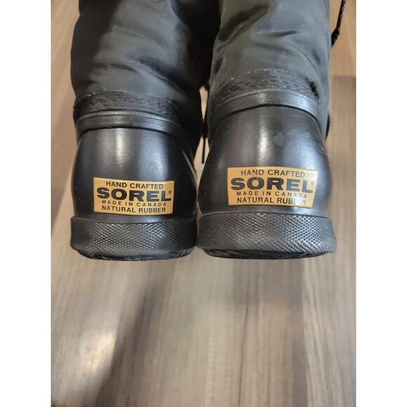 Sorel Kaufman Canada Removable Felt Lined Rain Snow Rubber Bottom Duck Boots - Picture 5 of 7